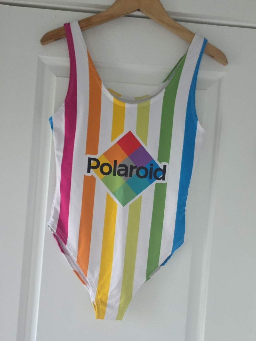 NWOT....Polaroid Rainbow Stripe One-Piece Swimsuit